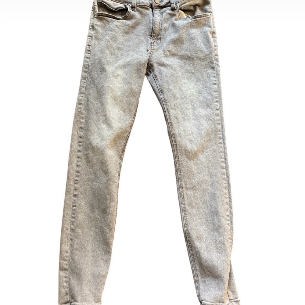 Slim Fit Gray Denim Jeans Forever‎ 21 Casual Streetwear Size 31 Moto